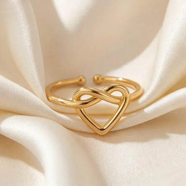 Herz-Ring, offen
