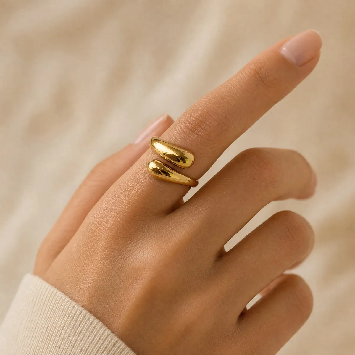 Offener Tropfen-Ring – Ansicht 2