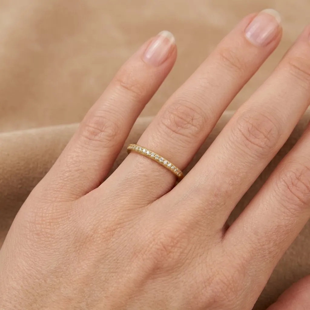 Zirkonia-Reihen Ring – Ansicht 2