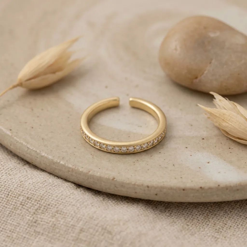 Zirkonia-Reihen Ring – Ansicht 1