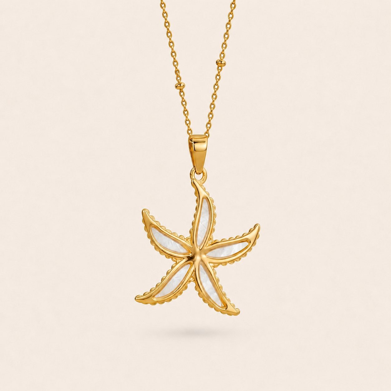 Seestern-Halskette in 18k Gold